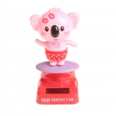 Szoláris táncoló dekoráció koala rózsaszín