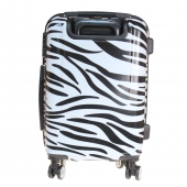 Kéményfalú bőrönd készlet (Zebra) – 3 db