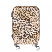 Kéményfalú bőrönd készlet LP18 (leopárd) – 3 db