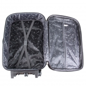 Szövet utazási bőrönd készlet 3 db fekete 1