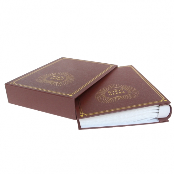 Fotóalbum 200 fényképhez barna