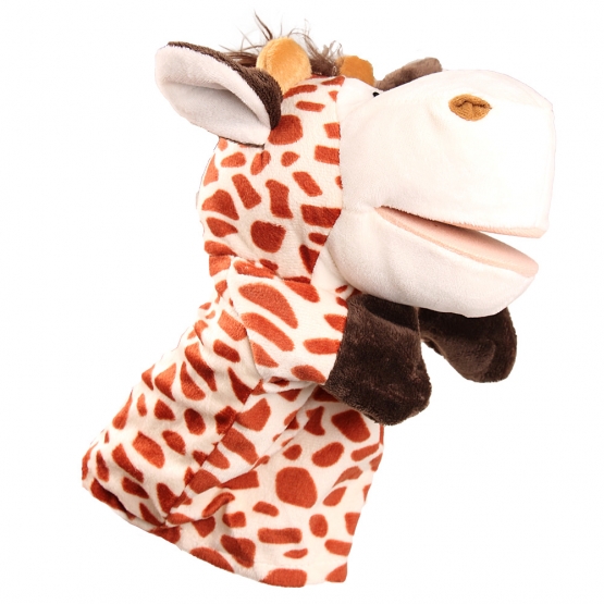 Plüss kesztyűbáb zsiráf