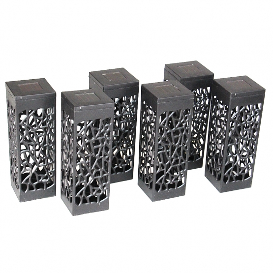 Kerti szolár világítás, 6 darabos szett