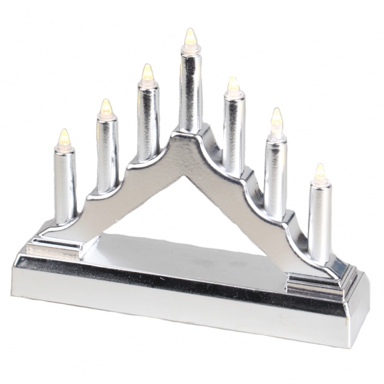 Karácsonyi gyertyatartó ezüst