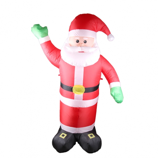 Felfújható Mikulás LED világítással