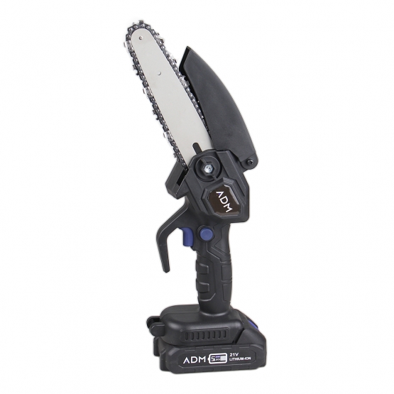 21V akkumulátoros láncfűrész teleszkópos rúddal 1 m