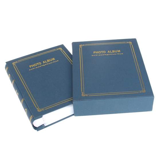 Fotóalbum 200 fényképhez, sötétkék, típus E