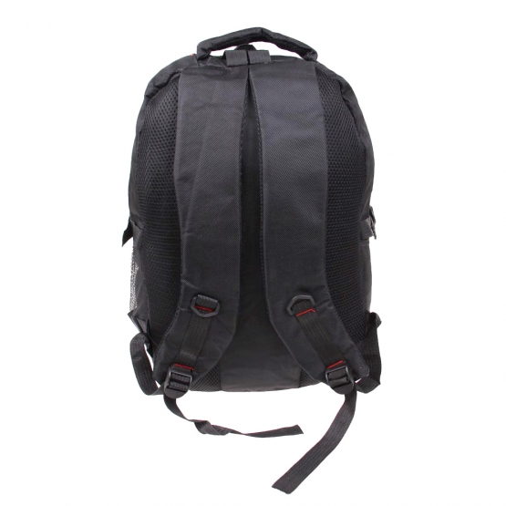 Fekete hátizsák, tele iskolaszerekkel A típus