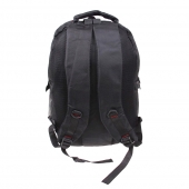 Fekete hátizsák, tele iskolaszerekkel A típus