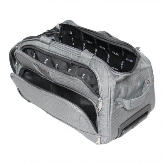 Gurulós utazótáska MRZM szürke, nagyméretű