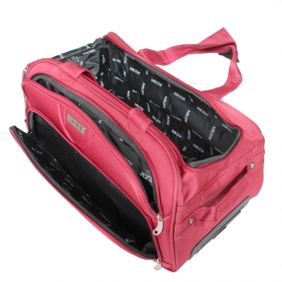 Gurulós utazótáska MRZM piros, nagyméretű