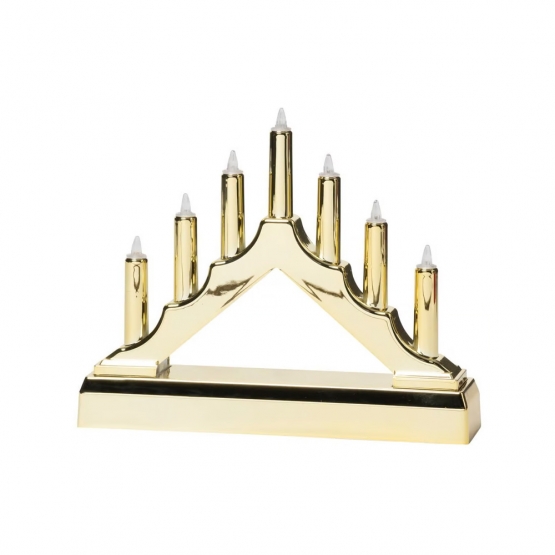 Karácsonyi gyertyatartó arany