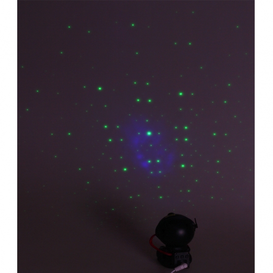 LED csillagfény projektor űrhajós fekete