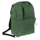 Zöld hátizsák tele tanszerekkel