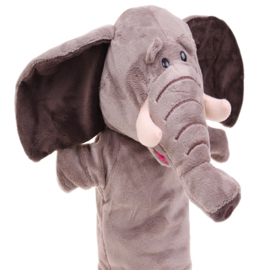 Plüss kesztyűbáb elefánt