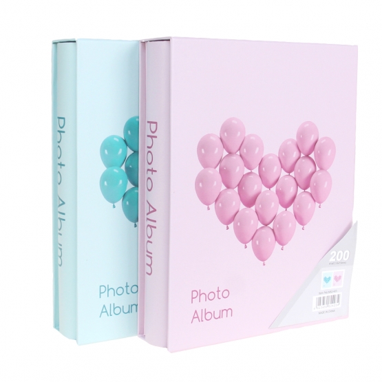 Fotóalbum 200 fényképhez, lufi szív