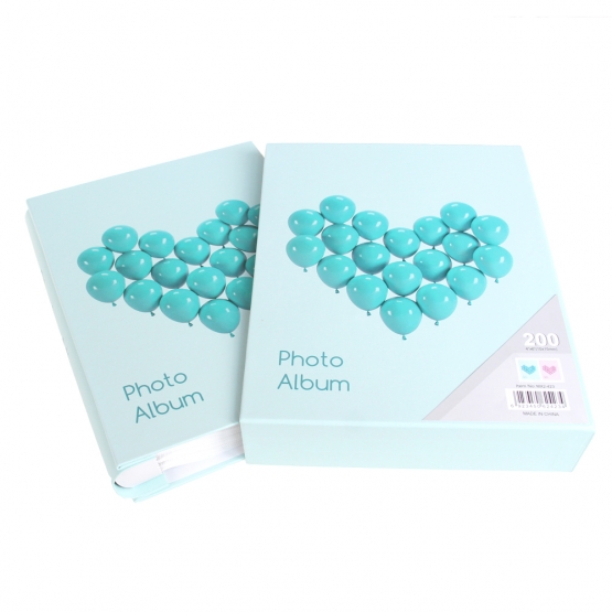 Fotóalbum 200 fényképhez, lufi szív