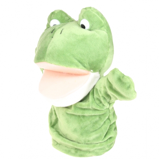 Plüss kesztyűbáb béka