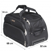 Gurulós utazótáska MRZM fekete, nagyméretű