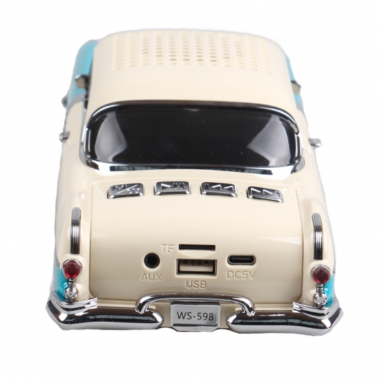 Retro autó hangszóró türkiz