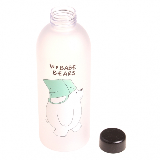 Műanyag palack tokkal 1L, var.2