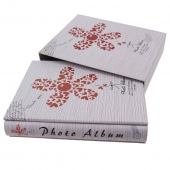FOTÓALBUM 200 FÉNYKÉPHEZ, VIRÁG, szürke