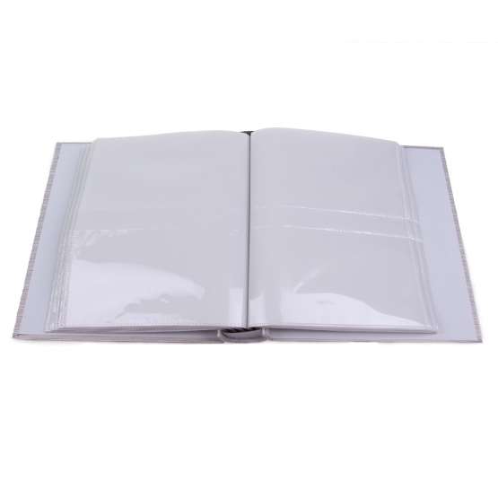 FOTÓALBUM 200 FÉNYKÉPHEZ, VIRÁG, szürke