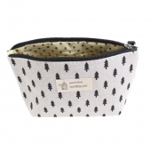 Kozmetikai táska Handmade fekete fák