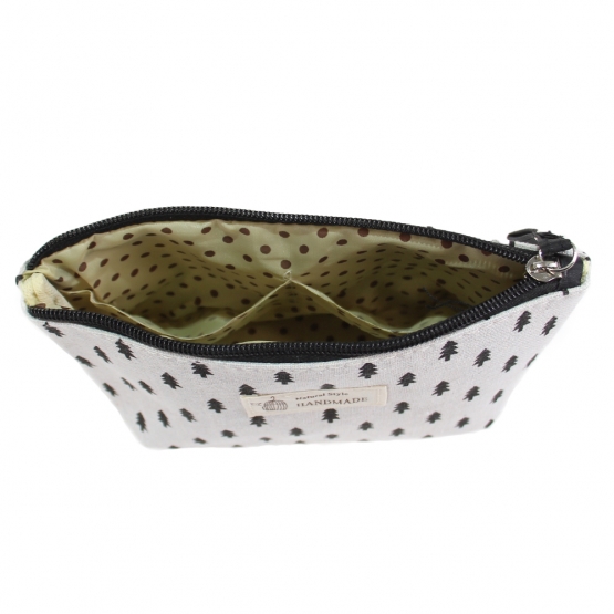 Kozmetikai táska Handmade fekete fák