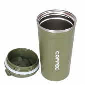 Coffee termoszbögre – zöld