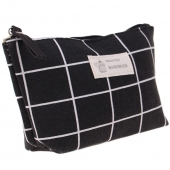 KOZMETIKAI TÁSKA HANDMADE KOCKA FEKETE