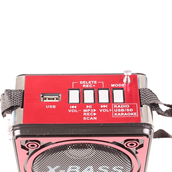 MULTIMÉDIÁS RÁDIÓ GM-6118TD PIROS