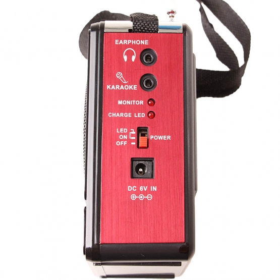 MULTIMÉDIÁS RÁDIÓ GM-6118TD PIROS