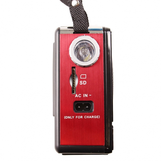 MULTIMÉDIÁS RÁDIÓ GM-6118TD PIROS