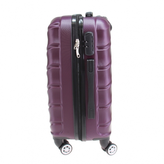 Kéményfalú bőrönd készlet LA3 burgundi – 3 db