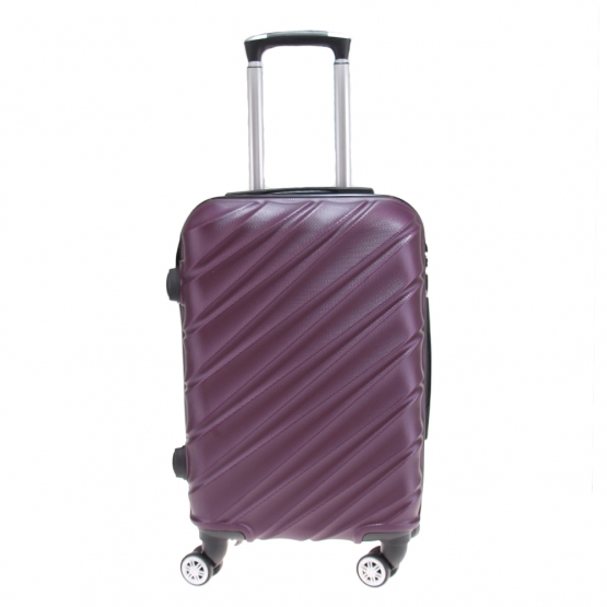 Kéményfalú bőrönd készlet LA3 burgundi – 3 db