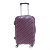 Kéményfalú bőrönd készlet LA3 burgundi – 3 db