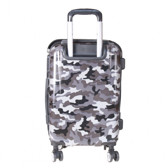 Kéményfalú bőrönd készlet LP35 (lila terepmintás) - 3 db
