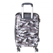 Kéményfalú bőrönd készlet LP35 (lila terepmintás) - 3 db