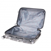 Kéményfalú bőrönd készlet LP35 (lila terepmintás) - 3 db