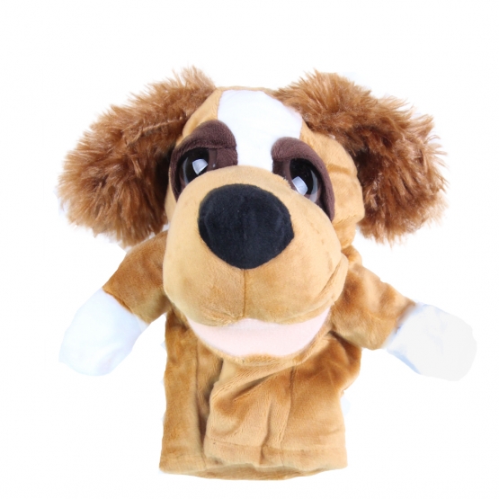 Plüss kesztyűbáb kutya var.2