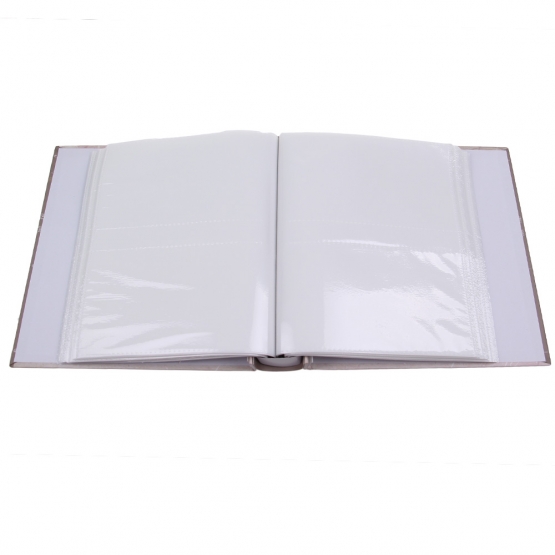 FOTÓALBUM 200 FÉNYKÉPHEZ, CSOKORRAL, BÉZS