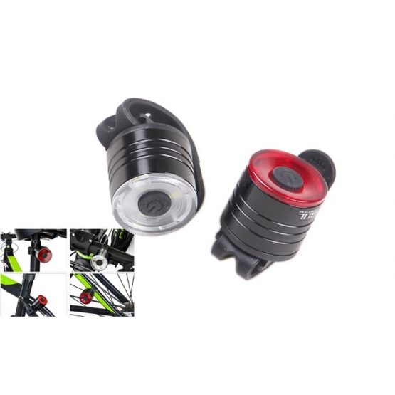 2 db LED szilikon kerékpárlámpa készlet