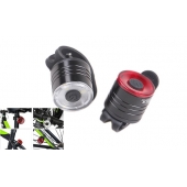 2 db LED szilikon kerékpárlámpa készlet