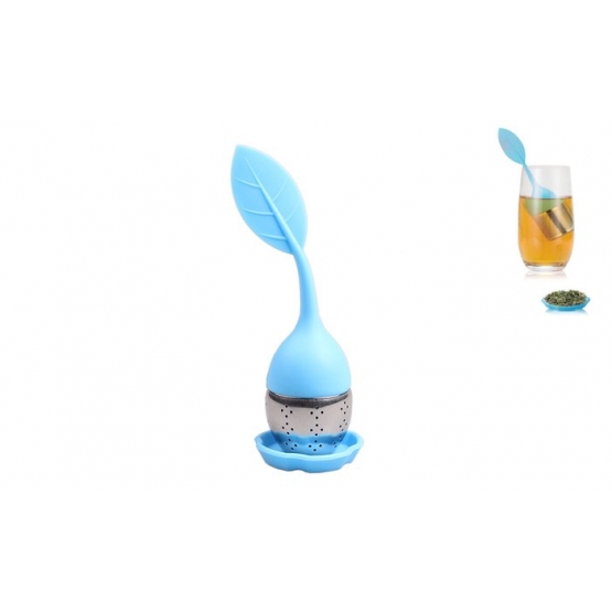 Szilikon teaszűrő – levél formájú