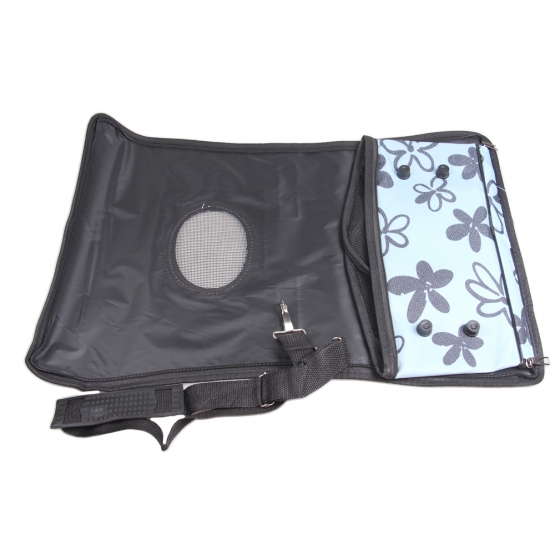 Összecsukható hordozható táska háziállatok számára – kék