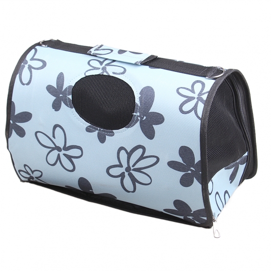 Összecsukható hordozható táska háziállatok számára – kék