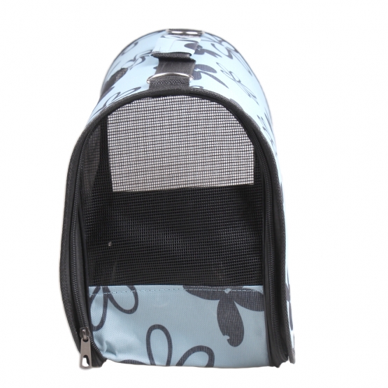 Összecsukható hordozható táska háziállatok számára – kék