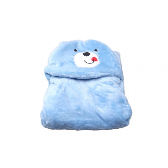 Happy Baby gyerek takaró, kék – mackó