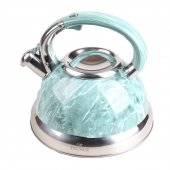Fém vízforraló 3 l türkiz márvány
